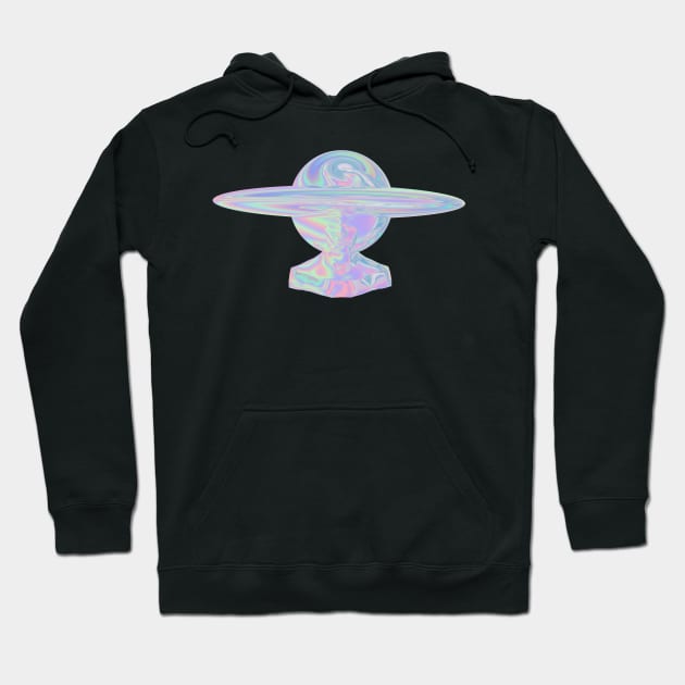 Gradient space galaxy Saturn holographic Hoodie by nanaminhae